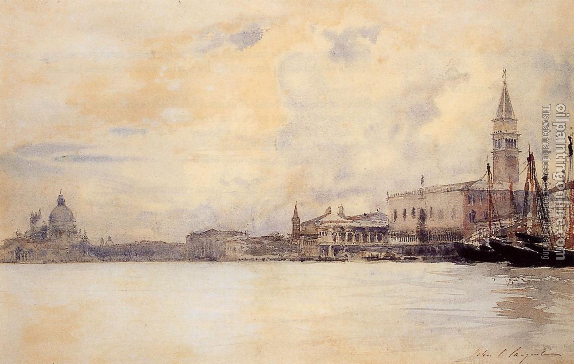 Sargent, John Singer - The Entrance to the Grand Canal, Venice
